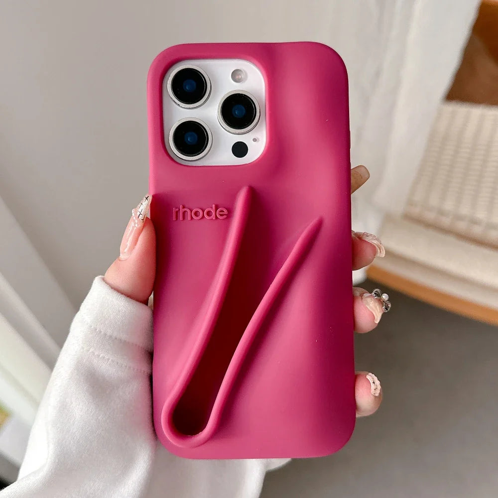 Rhode Holder Silicone Lipstick iPhone Case
