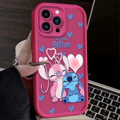 Cute Disney Stitch Angel Love Phone Case