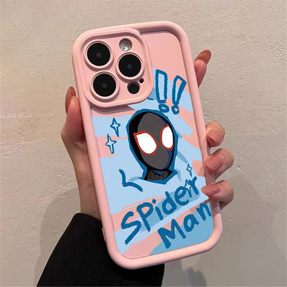 Cartoon Marvel Spiderman Couple Phone Case