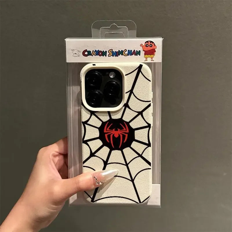 Marvel Spider Man Spider Net Leather Phone Case