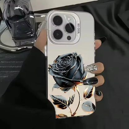 Black Gold Rose Phone Case