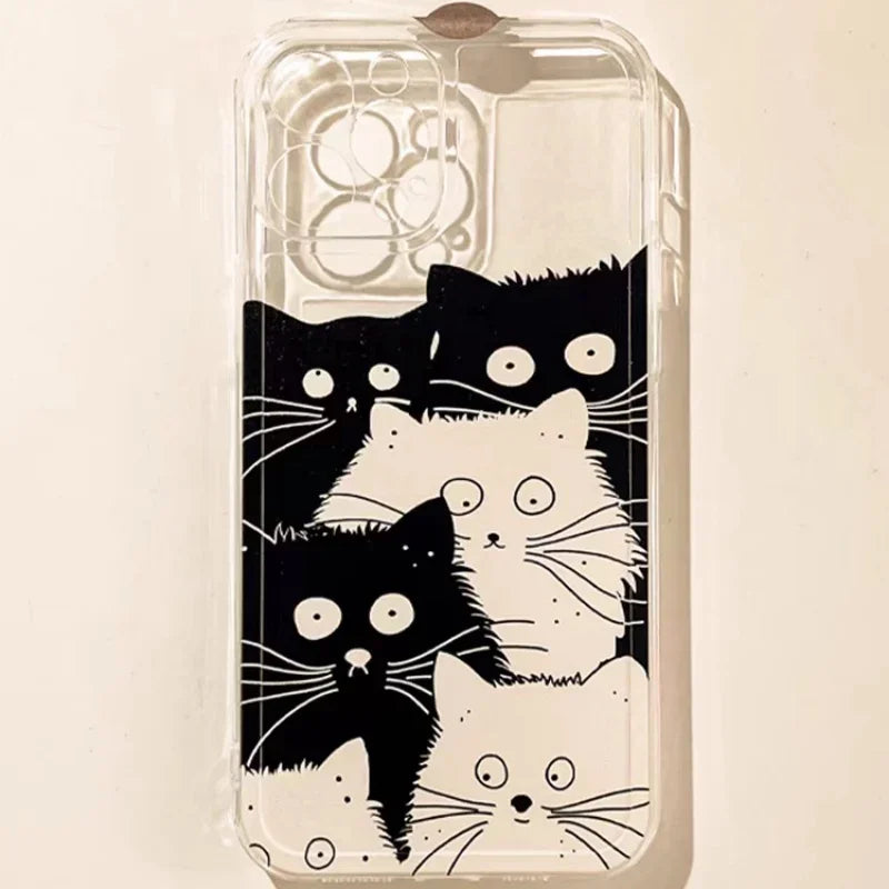 Angry Cat Clear Case for iPhone