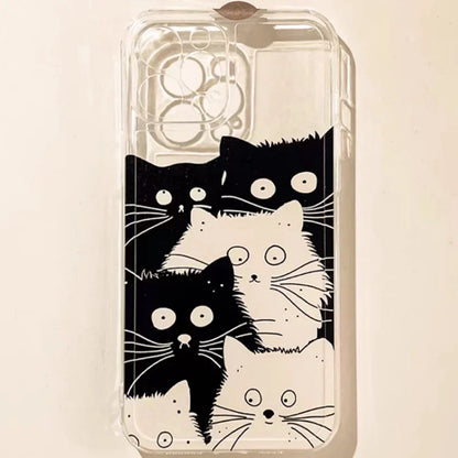 Angry Cat Clear Case for iPhone