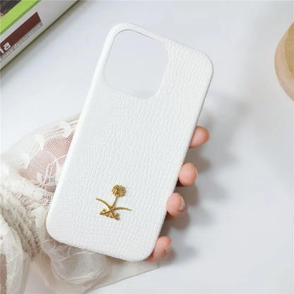 Lizard Pattern Leather iPhone Case