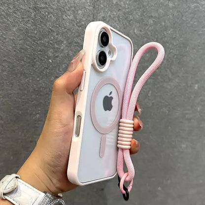 Clear Magnetic Phone Case with Lanyard