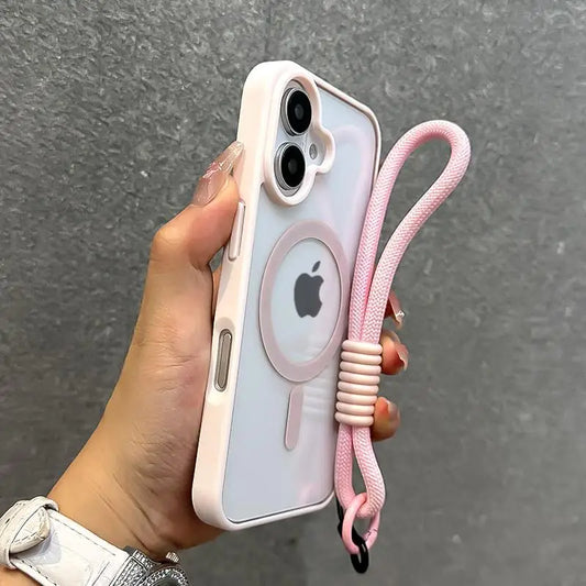 Clear Magnetic Phone Case with Lanyard