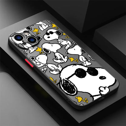 Snoopy Astronaut Cartoon Phone Case for iPhone
