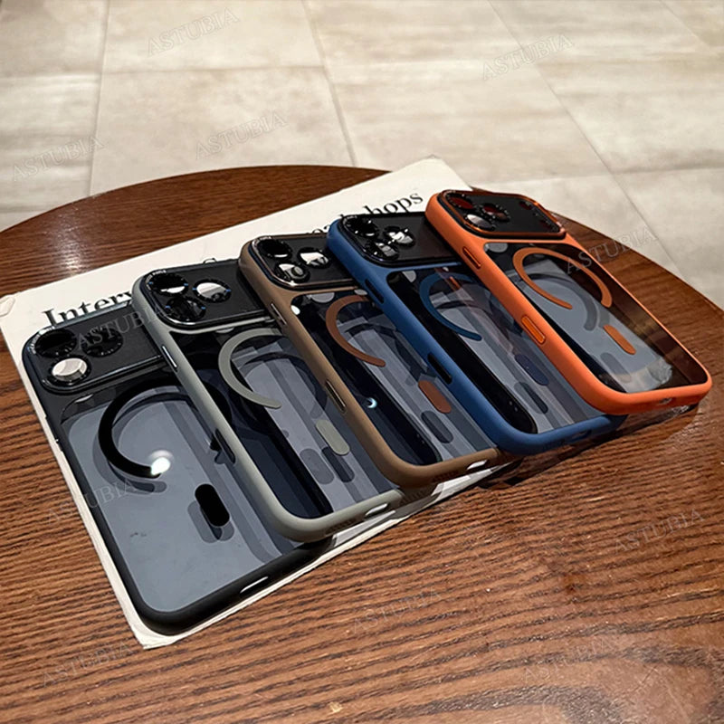 Luxury Magnetic Metal Lens Bumper Protection Phone Case