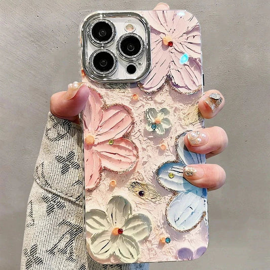 Glitter Flower Phone Case