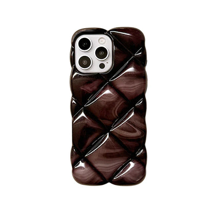 Gradient Glitter Grid Case Phone