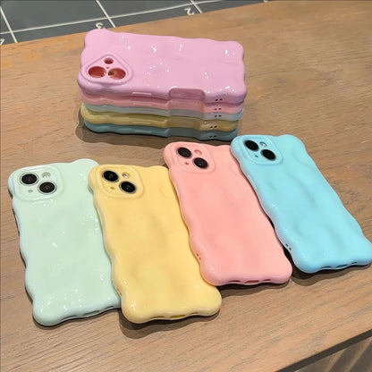 Soft Silicone Candy Cloud Wave Pattern Phone Cases New