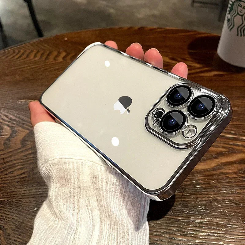 Luxury Plating Clear Phone Case New