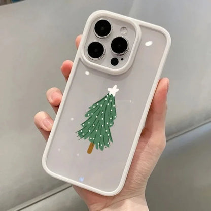 Christmas Tree Pattern Clear Phone Case