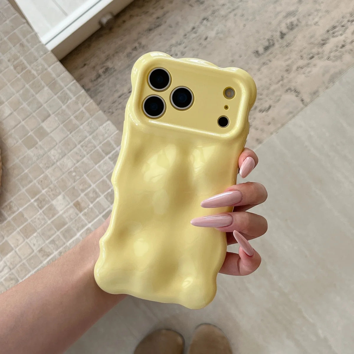 Fashion Meteorite Wave Bubble Silicone Phone Case