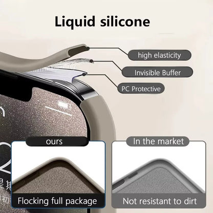 Original Liquid Soft Silicone For Magsafe Wireless Charge Magnetic Phone Case New