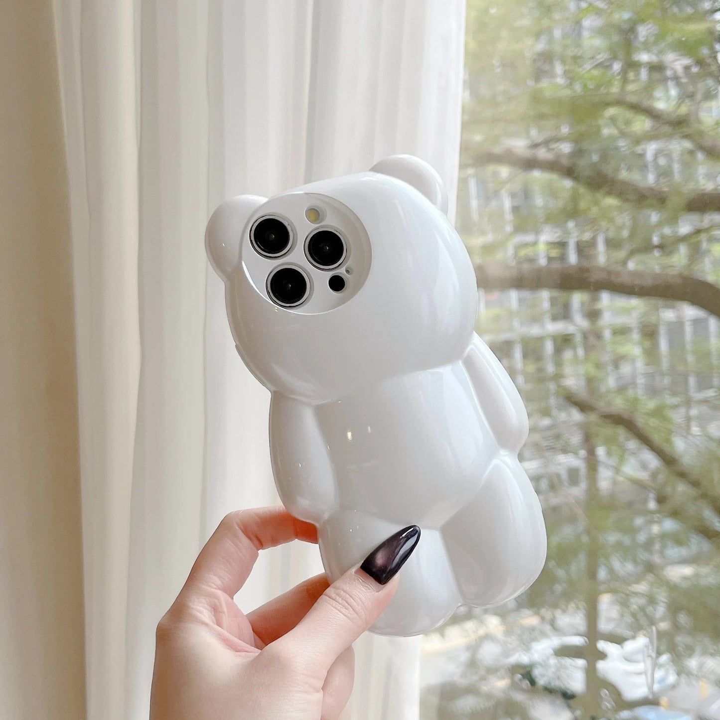 INS Japan Cute 3D Cartoon Bear Soft Phone Case