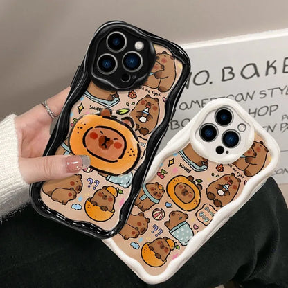Cute Capybara Grip Holder Phone Case