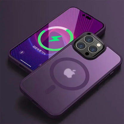 Matte Transparent Magnetic iPhone Case