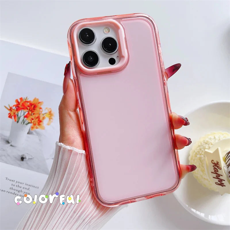 Candy Color Jelly Transparent Shockproof TPU Phone Case New