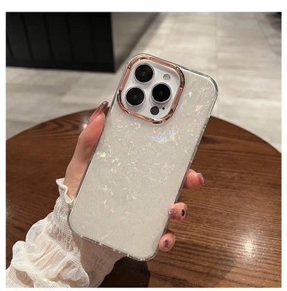 Luxury Rainbow Shell Glitter Laser Phone Case