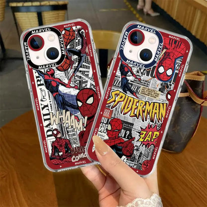 Marvel Spiderman Clear Soft iPhone Case