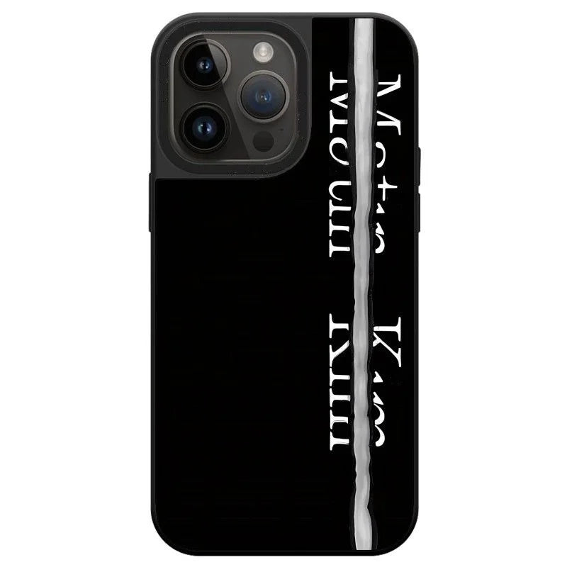 Fashion Imitation Denim Mirror Hard Phone Case