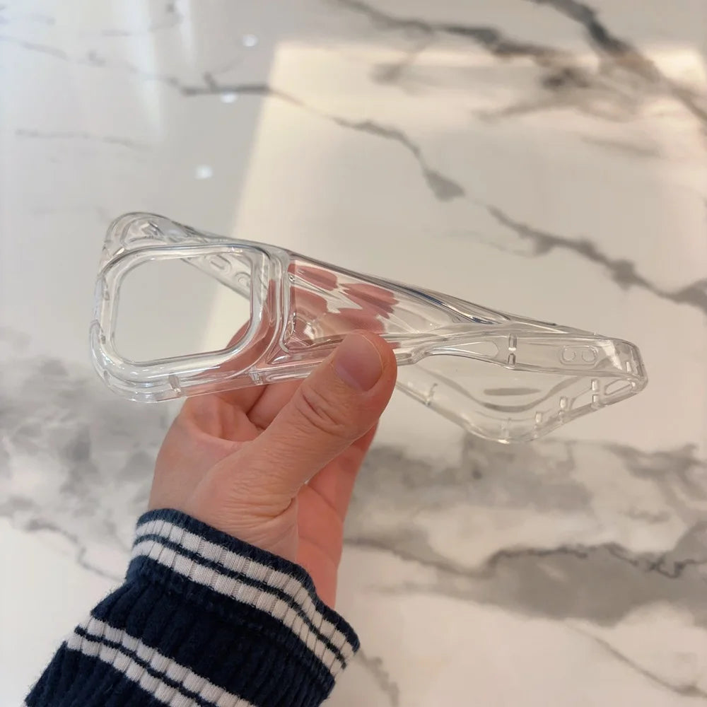 Transparent Candy Wavy Soft Phone Case