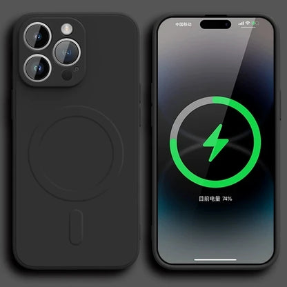 Original Liquid Silicone For Magsafe Wireless Charge Magnetic Phone Case