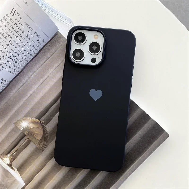 Candy Color Love Heart Phone Case