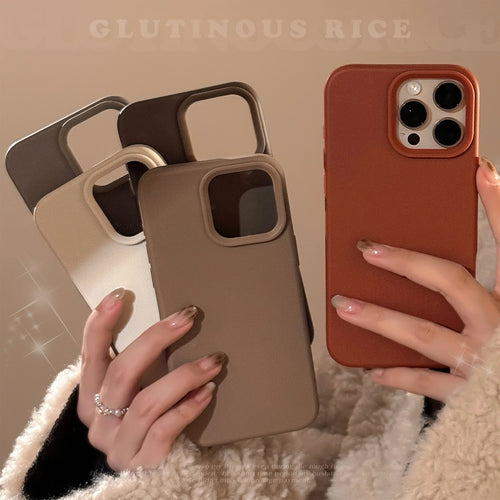 Luxury Silicone Plain Soft Phone Case