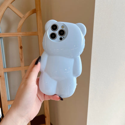 INS Japan Cute 3D Cartoon Bear Soft Phone Case