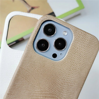 Lizard Pattern Leather iPhone Case