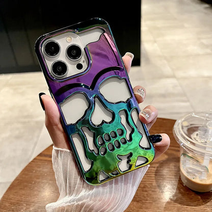 Cool Laser Hollow Skull Out Back Phone Case