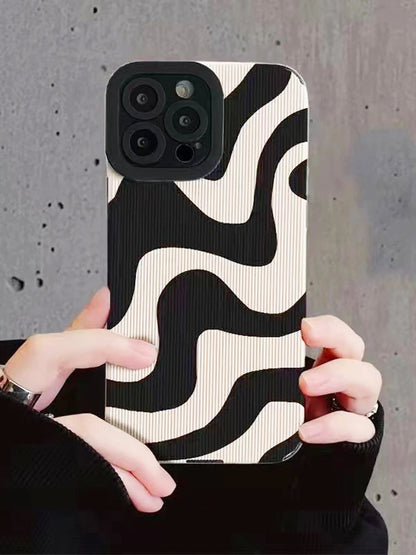 Fashion Zebra Art David Snake Silicone Phone Case New