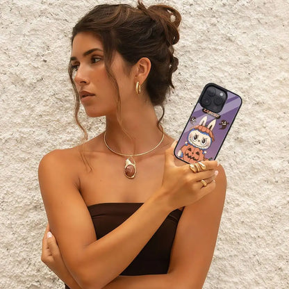 Cartoon Labubu Glossy Phone Case