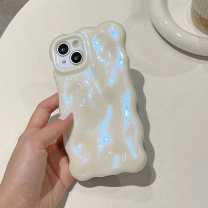 Meteorite Pearl Cream White Soft Phone Case
