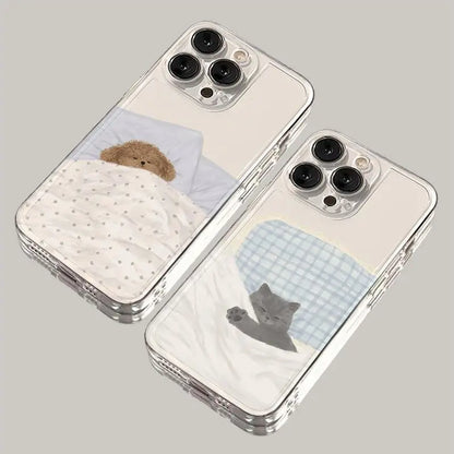 Angry Cat Clear Case for iPhone