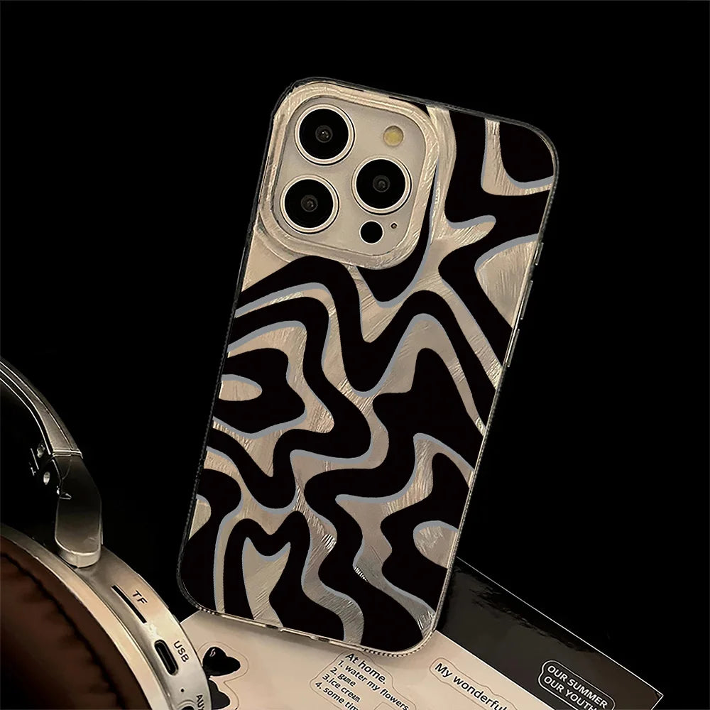 Luxury Laser Wave Pattern Phone Case Cover