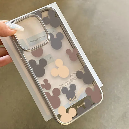 Full Screen Mickey Minnie Mouse Head Strap Phone Case
