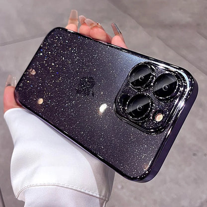 Luxury Plating Glitter Bling Transparent Phone Case