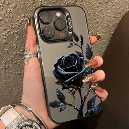 Black Gold Rose Phone Case