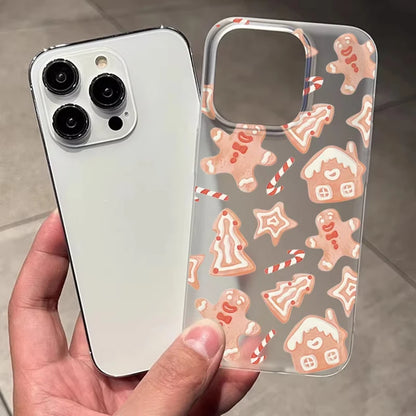 Winter Christmas Graphic Print Clear Phone Case