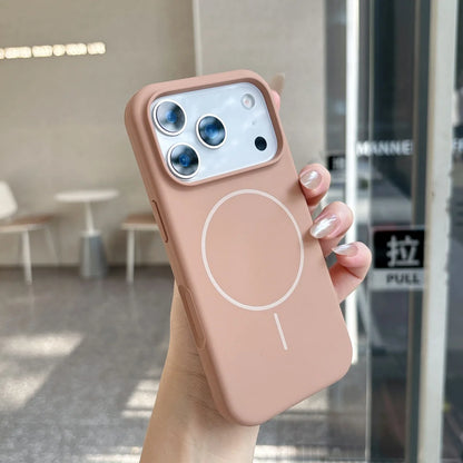 Official Orange Silicone Magnetic For Magsafe Phone Case