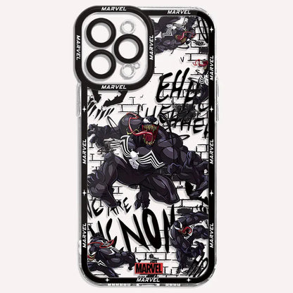 Marvel Venom Spiderman Clear iPhone Case