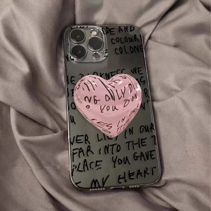 English Letter Clear Case for iPhone
