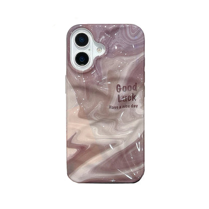 Fashion Oil Painting Marble Texture TPU Phone Case