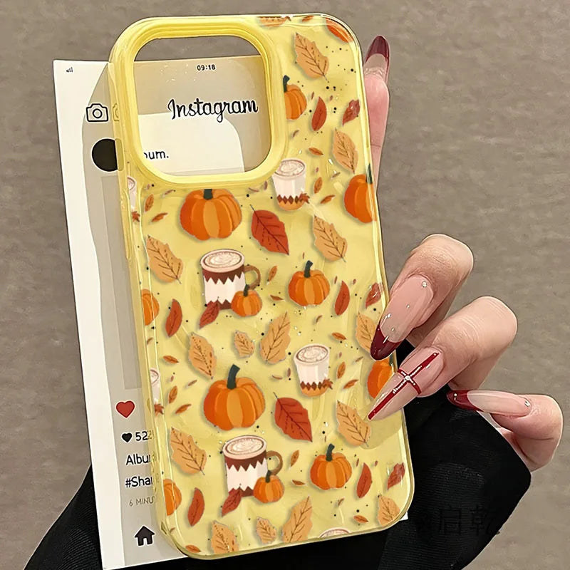 Halloween Pumpkin Print TPU Phone Case