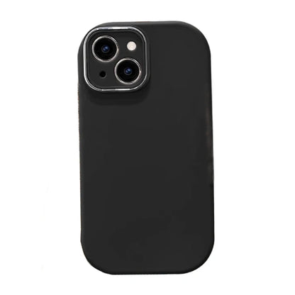 Candy Color Oval Matte Soft Silicone Protective Phone Case