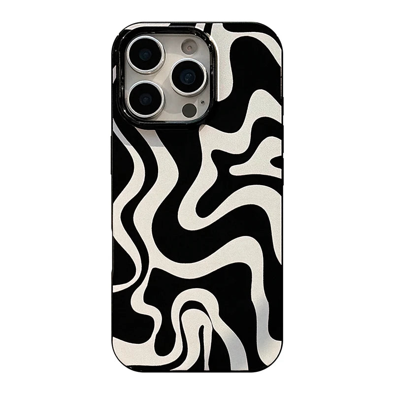 Black White Zebra Stripe Pattern Phone Case