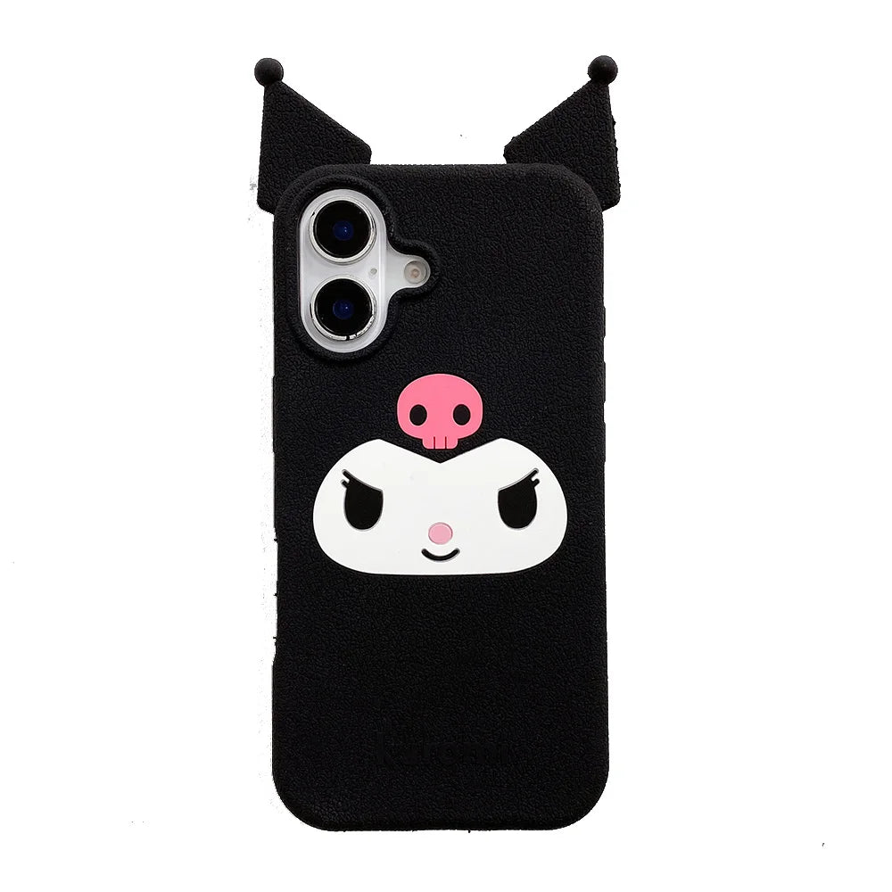 Japan Ins Cute 3D Cartoon Kuromi Phone Case